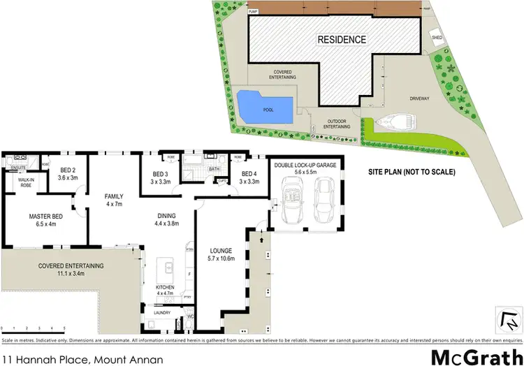 Floorplan of Homely house listing, 11 Hannah Place, Mount Annan NSW 2567