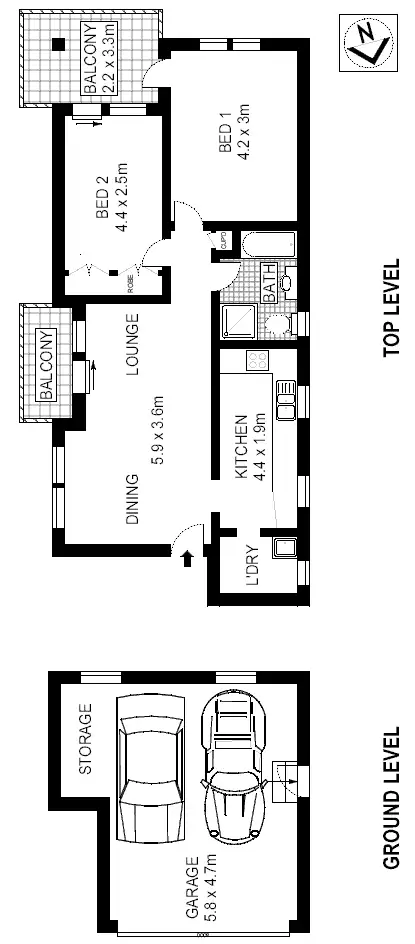 Floorplan of Homely apartment listing, 5/134 Hastings Parade, Bondi Beach NSW 2026