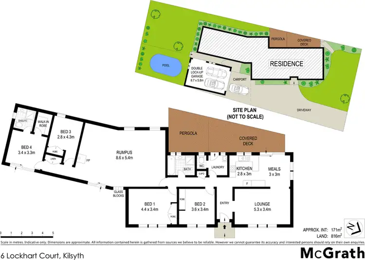 Floorplan of Homely house listing, 6 Lockhart Court, Kilsyth VIC 3137