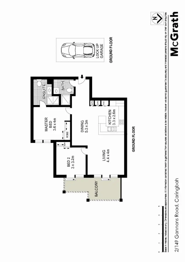 Floorplan of Homely apartment listing, 2/149 Gannons Road, Caringbah NSW 2229