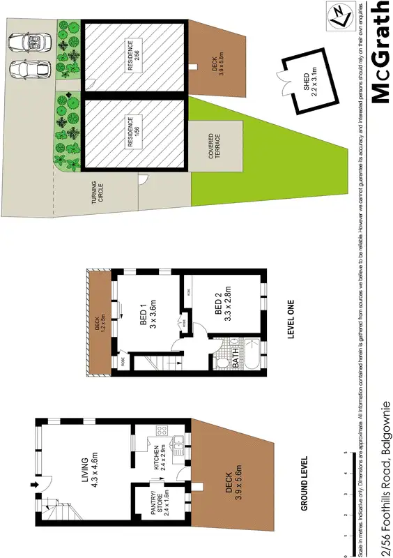 Floorplan of Homely townhouse listing, 2/56 Foothills Road, Balgownie NSW 2519
