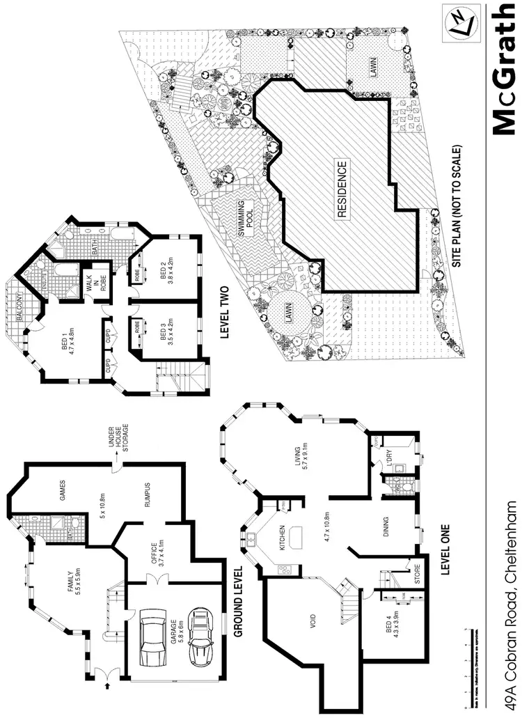 Floorplan of Homely house listing, 49A Cobran Road, Cheltenham NSW 2119