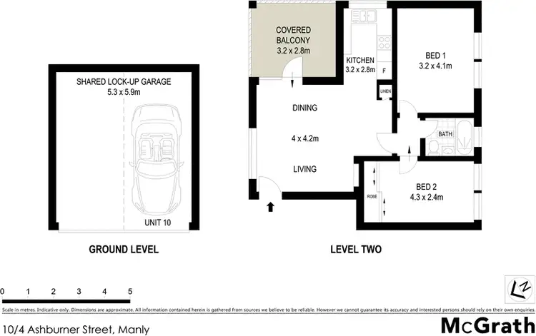 Floorplan of Homely apartment listing, 10/4 Ashburner Street, Manly NSW 2095
