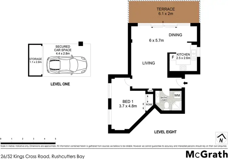 Floorplan of Homely apartment listing, 26/52 Kings Cross Road, Rushcutters Bay NSW 2011
