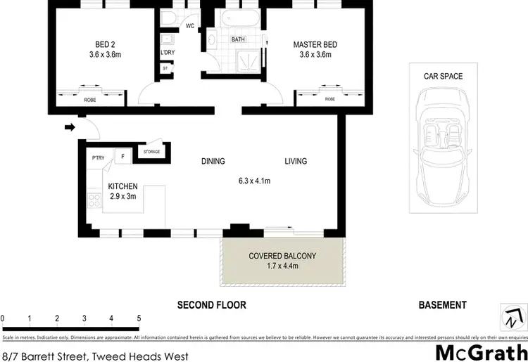 Floorplan of Homely apartment listing, 8/7 Barrett Street, Tweed Heads West NSW 2485