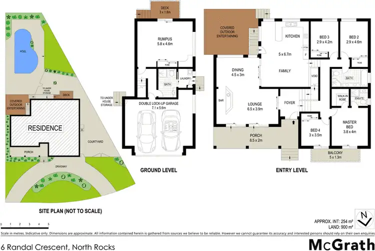 Floorplan of Homely house listing, 6 Randal Crescent, North Rocks NSW 2151