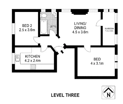Floorplan of Homely apartment listing, 7/44 Birriga Road, Bellevue Hill NSW 2023