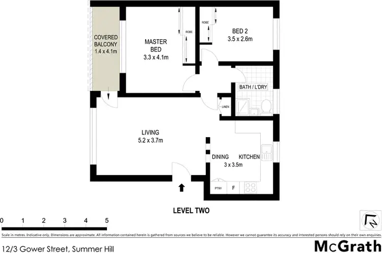 Floorplan of Homely apartment listing, 12/3 Gower Street, Summer Hill NSW 2130
