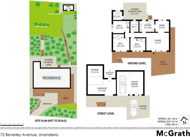 Floorplan of Homely house listing, 72 Beverley Avenue, Unanderra NSW 2526