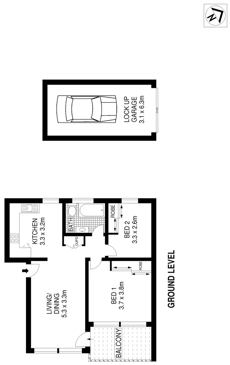 Floorplan of Homely apartment listing, 7/1 Boorima Place, Cronulla NSW 2230