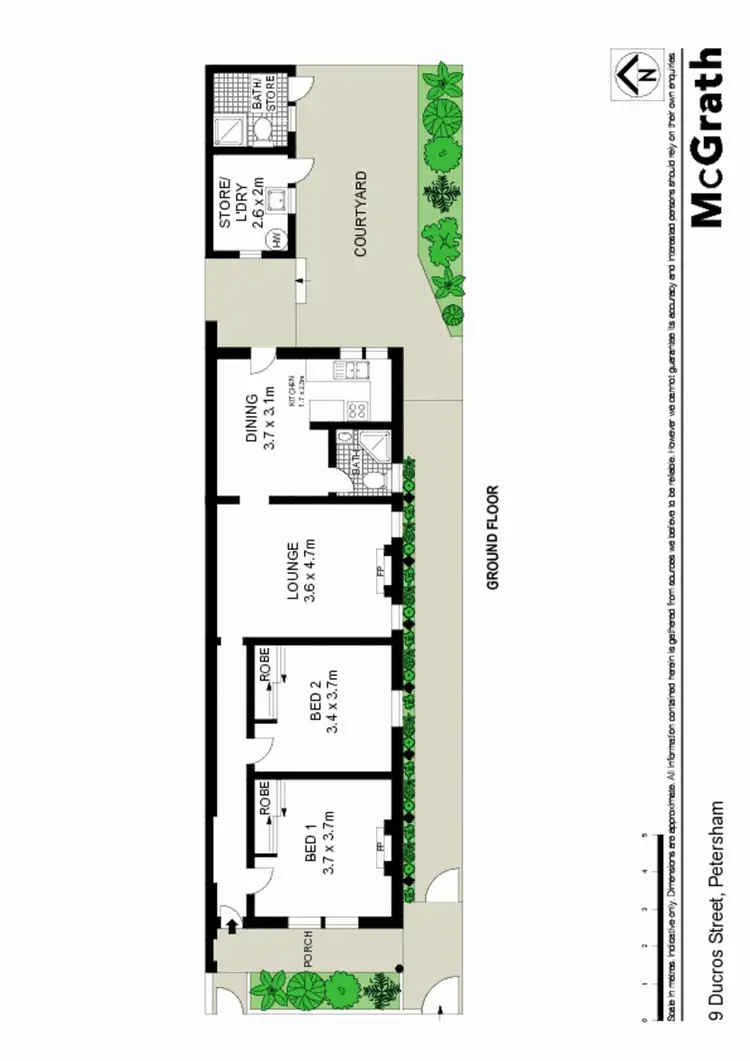 Floorplan of Homely house listing, 9 Ducros Street, Petersham NSW 2049