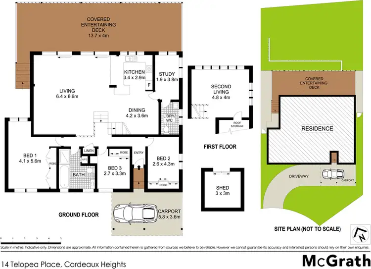 Floorplan of Homely house listing, 14 Telopea Place, Cordeaux Heights NSW 2526