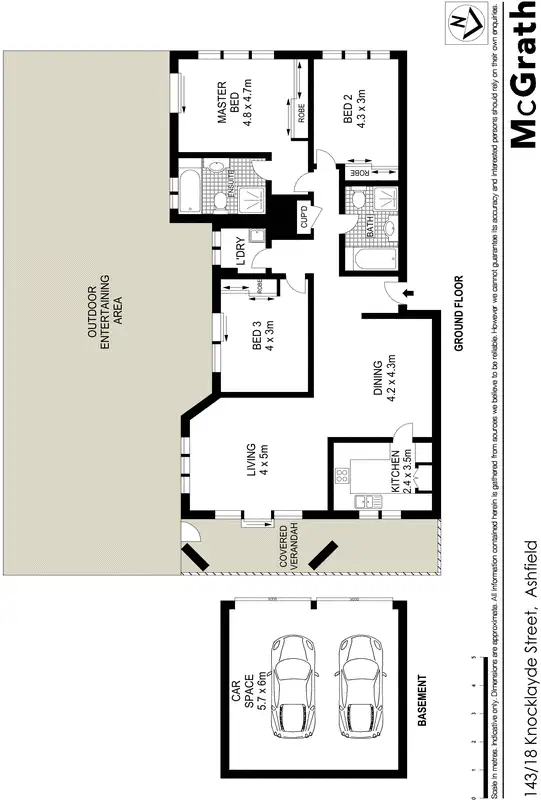 Floorplan of Homely apartment listing, 143/18 Knocklayde Street, Ashfield NSW 2131