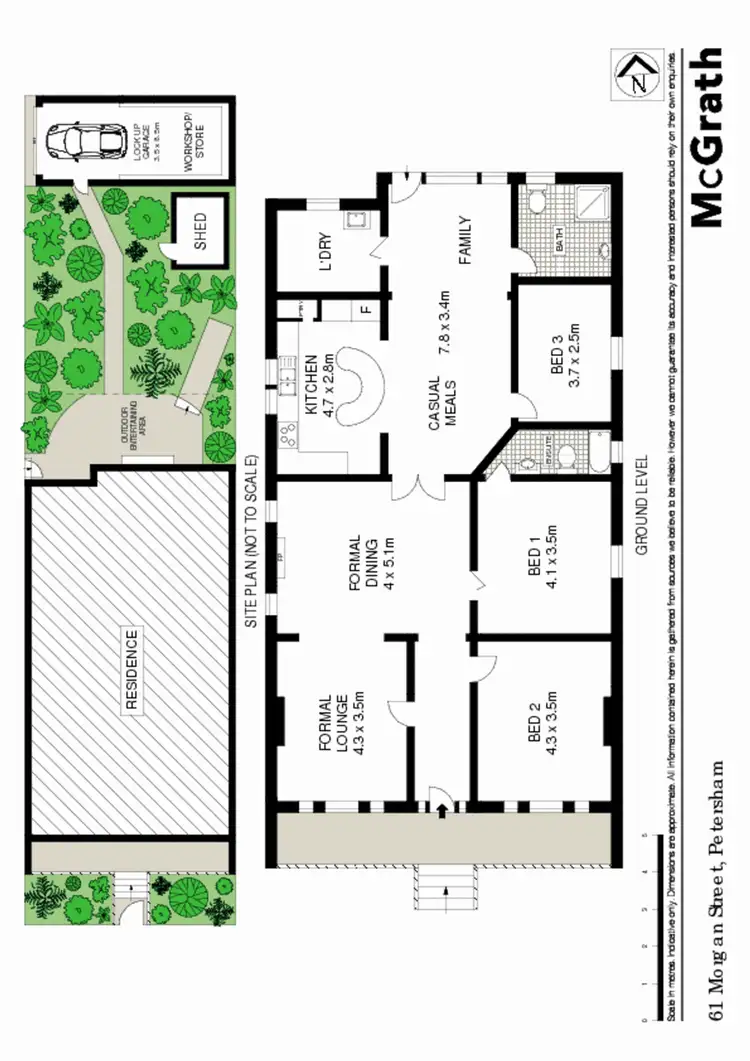 Floorplan of Homely house listing, 61 Morgan Street, Petersham NSW 2049