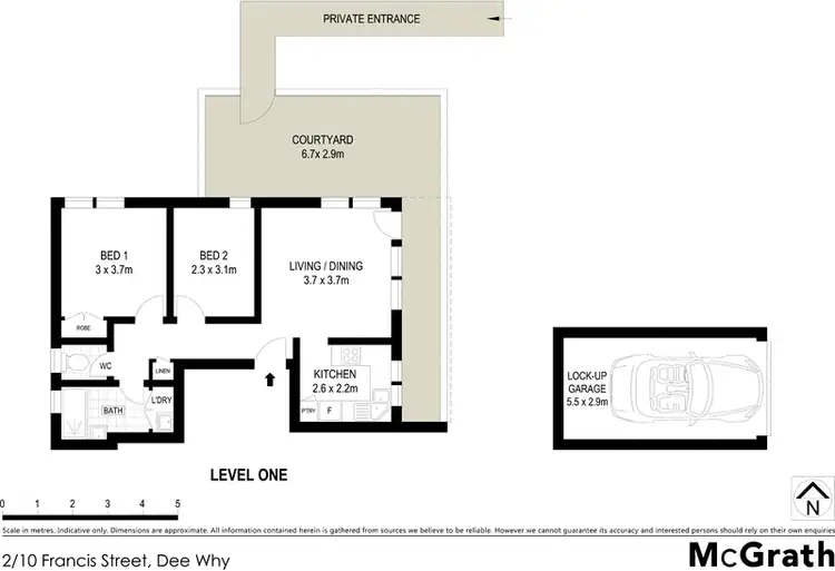 Floorplan of Homely apartment listing, 2/10 Francis Street, Dee Why NSW 2099