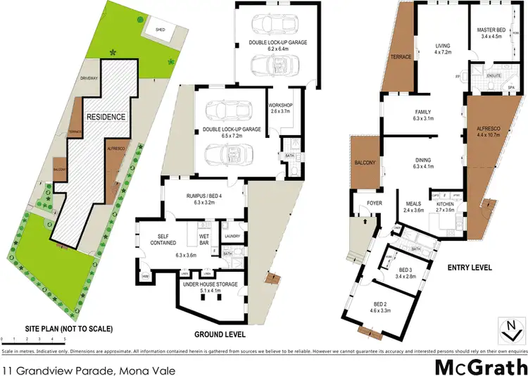 Floorplan of Homely house listing, 11 Grandview Parade, Mona Vale NSW 2103