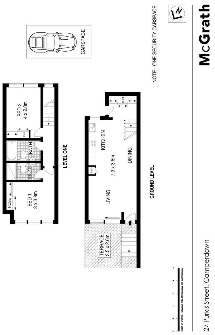 Floorplan of Homely townhouse listing, 27 Purkis Street, Camperdown NSW 2050