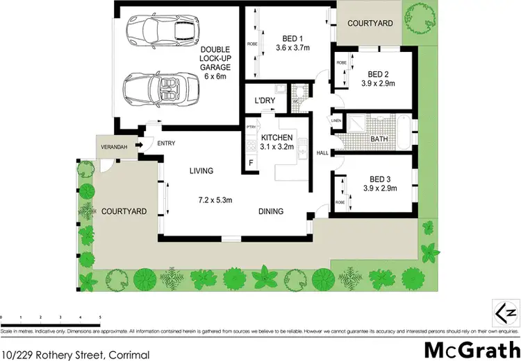 Floorplan of Homely villa listing, 10/229 Rothery Street, Corrimal NSW 2518