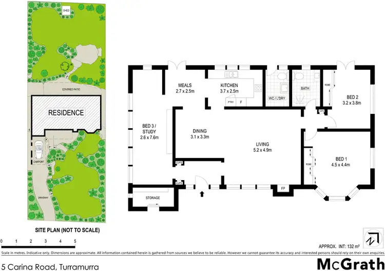 Floorplan of Homely house listing, 5 Carina Road, Turramurra NSW 2074