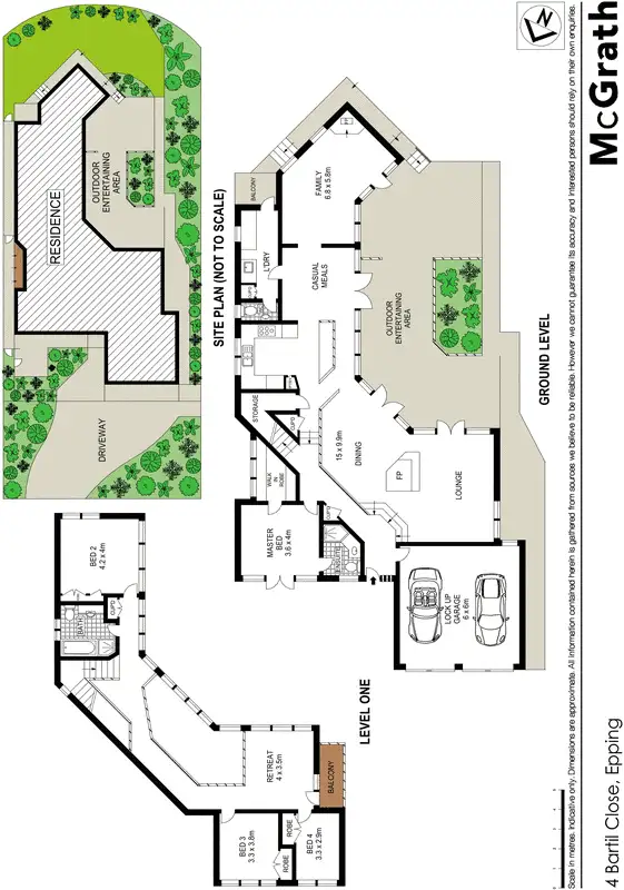 Floorplan of Homely house listing, 4 Bartil Close, Epping NSW 2121