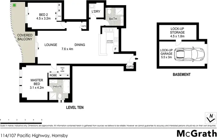 Floorplan of Homely apartment listing, 114/107 Pacific Highway, Hornsby NSW 2077