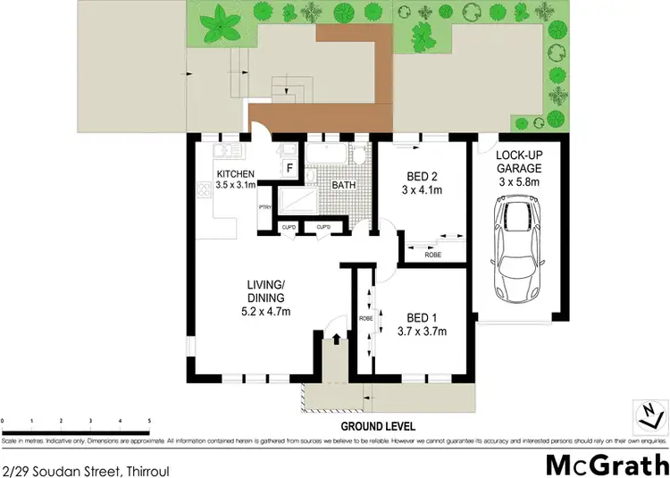 Floorplan of Homely villa listing, 2/29 Soudan Street, Thirroul NSW 2515