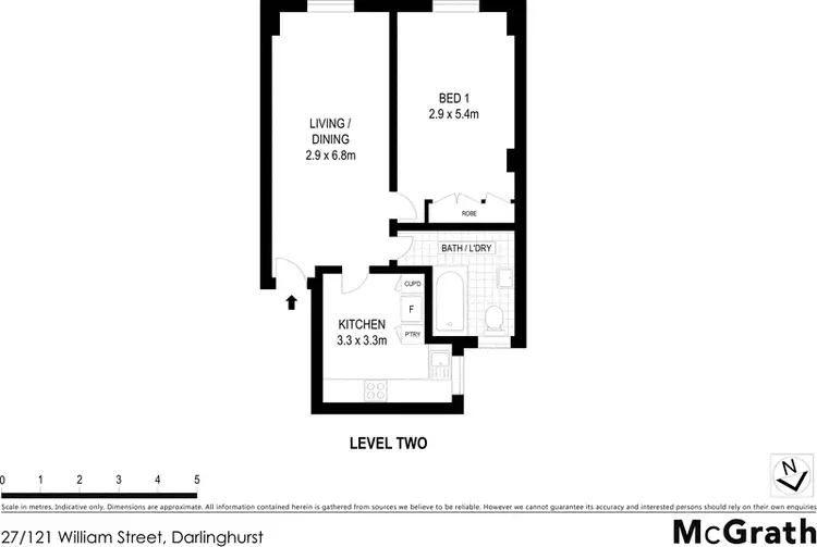 Floorplan of Homely apartment listing, 27/121 William Street, Darlinghurst NSW 2010