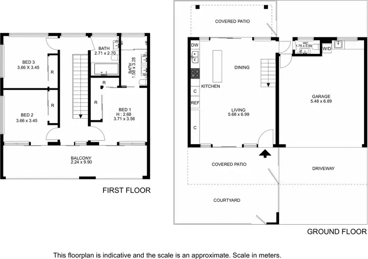 Floorplan of Homely townhouse listing, 31 Barton Street, Hawthorne QLD 4171