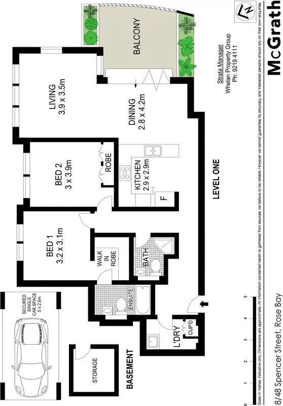 Floorplan of Homely apartment listing, 8/48 Spencer Street, Rose Bay NSW 2029
