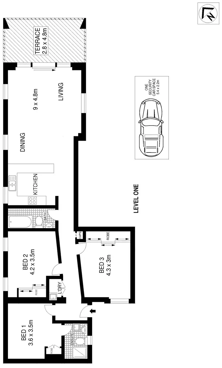 Floorplan of Homely apartment listing, 108/2A Hereford Street, Glebe NSW 2037