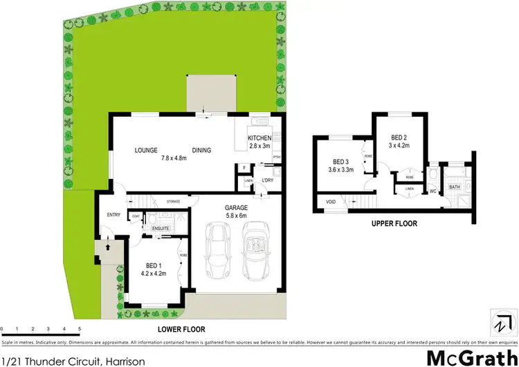 Floorplan of Homely townhouse listing, 1/21 Thunder Circuit, Harrison ACT 2914