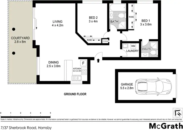 Floorplan of Homely apartment listing, 7/37 Sherbrook Road, Hornsby NSW 2077