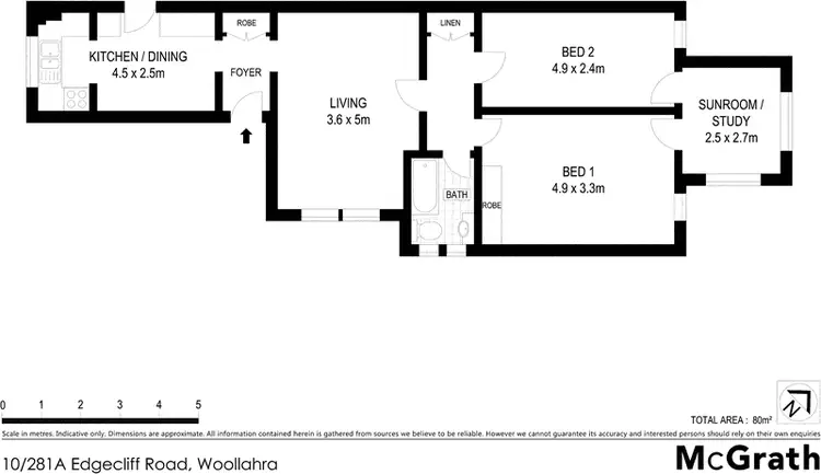 Floorplan of Homely apartment listing, 10/281A Edgecliff Road, Woollahra NSW 2025