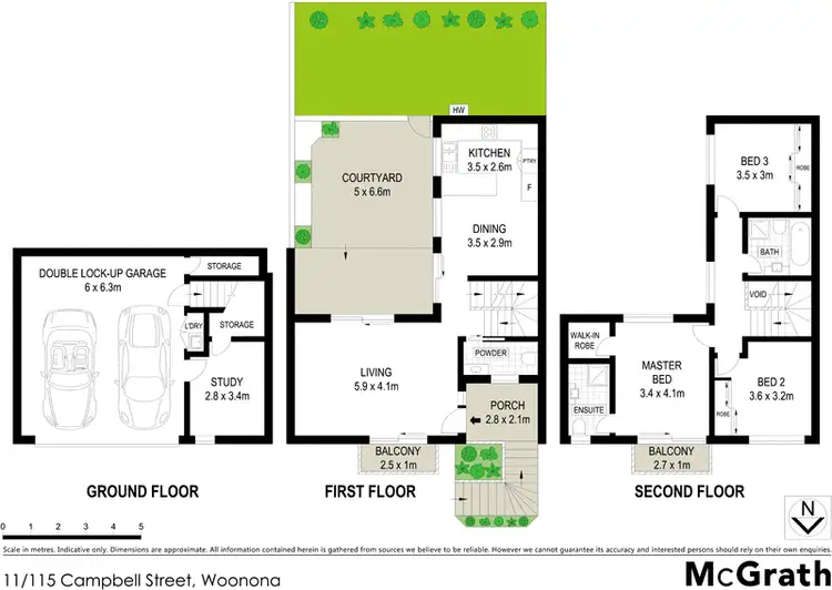 Floorplan of Homely townhouse listing, 11/115 Campbell Street, Woonona NSW 2517