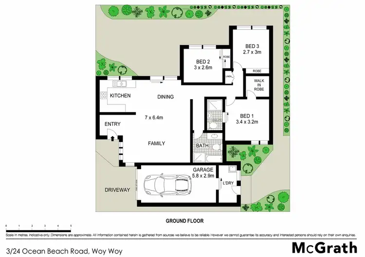 Floorplan of Homely townhouse listing, 3/24 Ocean Beach Road, Woy Woy NSW 2256