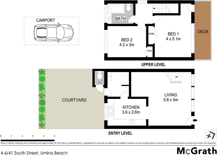 Floorplan of Homely townhouse listing, 5/41 South Street, Umina Beach NSW 2257