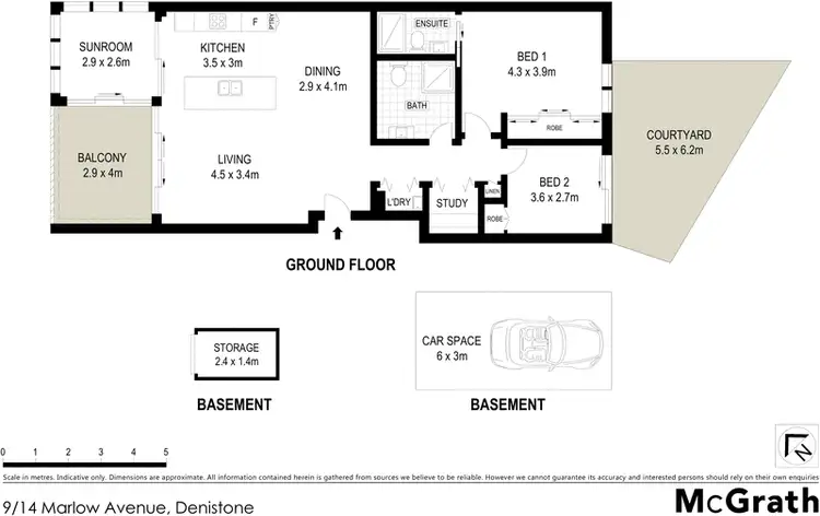 Floorplan of Homely apartment listing, 9/14 Marlow Avenue, Denistone NSW 2114