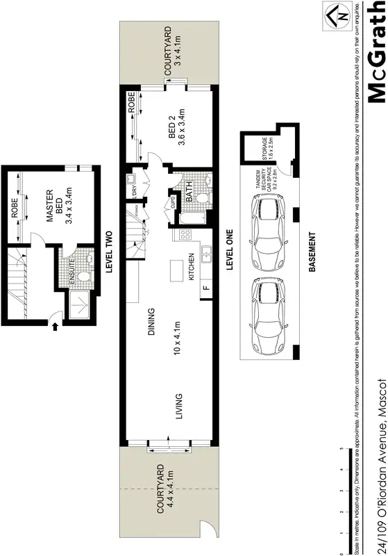 Floorplan of Homely apartment listing, 24/109 O'Riordan Street, Mascot NSW 2020