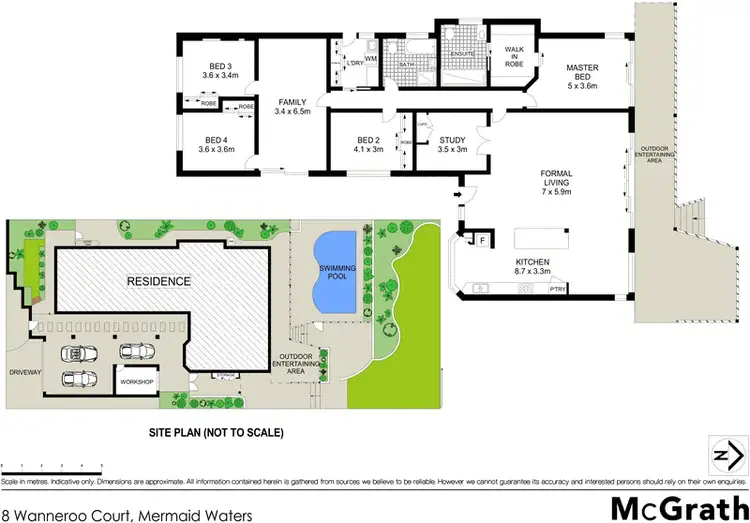 Floorplan of Homely house listing, 8 Wanneroo Court, Mermaid Waters QLD 4218