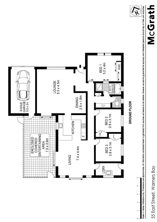 Floorplan of Homely house listing, 55 East Street, Warners Bay NSW 2282