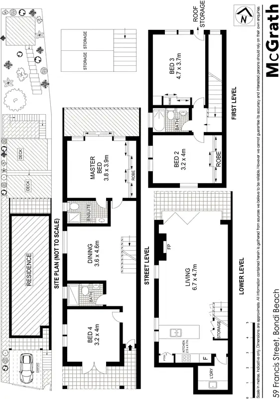 Floorplan of Homely house listing, 59 Francis Street, Bondi Beach NSW 2026