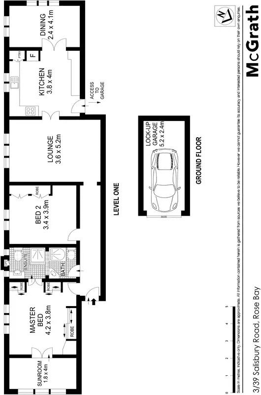 Floorplan of Homely apartment listing, 3/39 Salisbury Road, Rose Bay NSW 2029