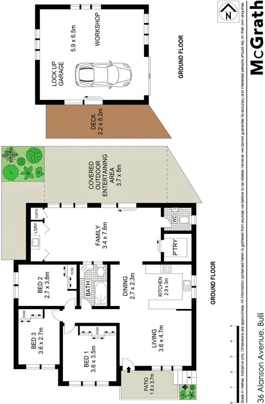 Floorplan of Homely house listing, 36 Alanson Avenue, Bulli NSW 2516