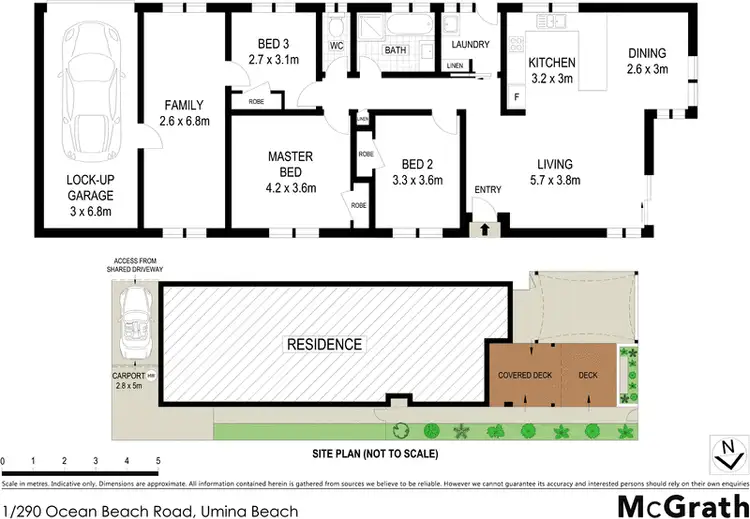Floorplan of Homely villa listing, 1/290 Ocean Beach Road, Umina Beach NSW 2257