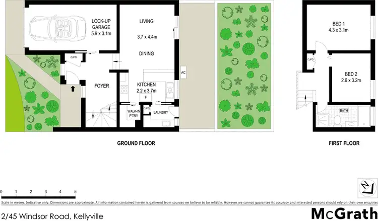 Floorplan of Homely townhouse listing, 2/45 Windsor Road, Kellyville NSW 2155