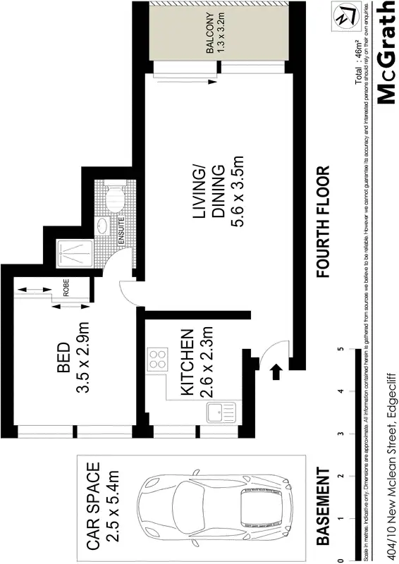 Floorplan of Homely apartment listing, 404/10 New McLean Street, Edgecliff NSW 2027