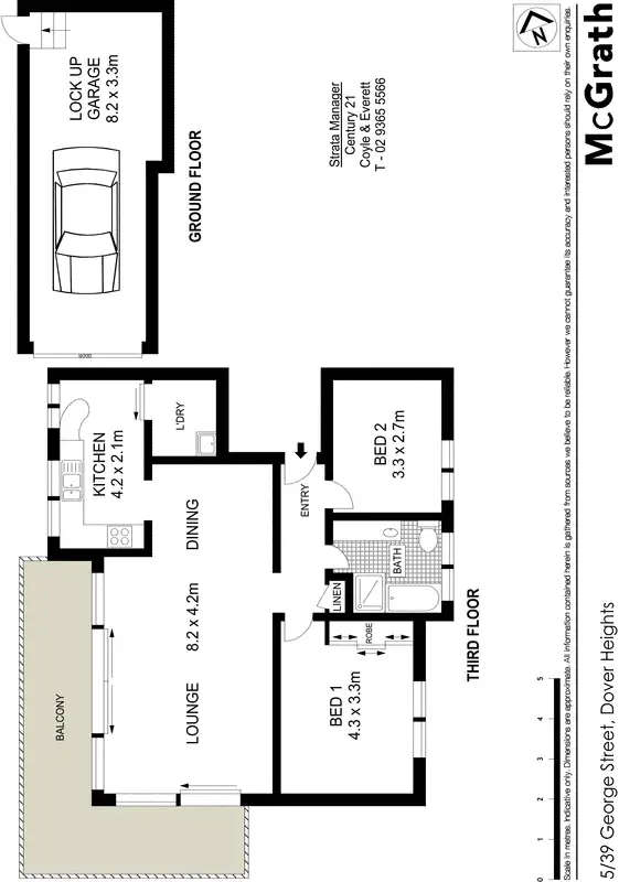 Floorplan of Homely apartment listing, 5/39 George Street, Dover Heights NSW 2030