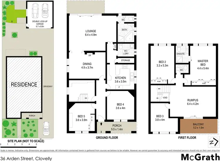 Floorplan of Homely house listing, 36 Arden Street, Clovelly NSW 2031