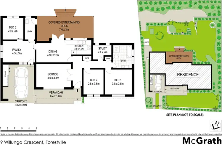 Floorplan of Homely house listing, 9 Willunga Crescent, Forestville NSW 2087