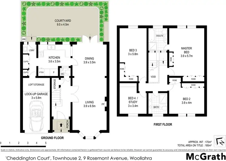 Floorplan of Homely townhouse listing, 2/9 Rosemont Avenue, Woollahra NSW 2025